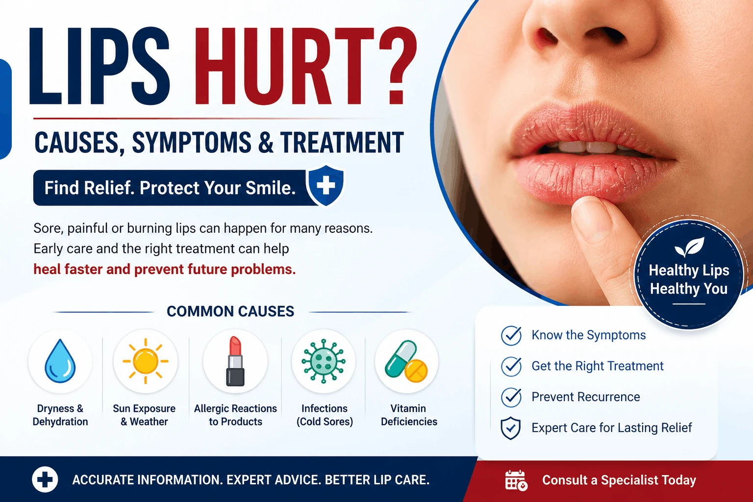 Lips Hurt: Common Causes and Best Treatment